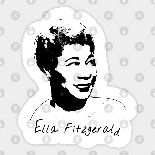 Ella Fitzgerald Sticker by GreenRabbit